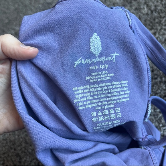 Free People Movement lavender Good Karma Onesie size XS/S - Picture 7 of 9